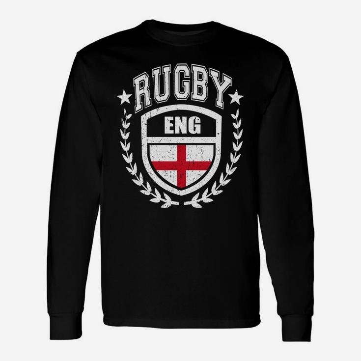 England Rugby Gear English Flag Vintage Sport Unisex Long Sleeve