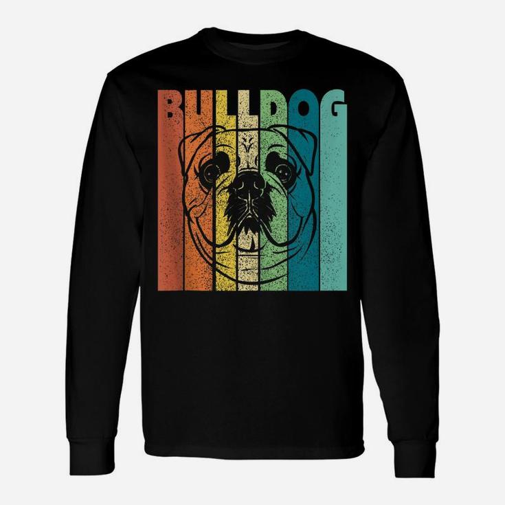 English Bulldog Mom Sunset Dog English Bulldog Dad Unisex Long Sleeve