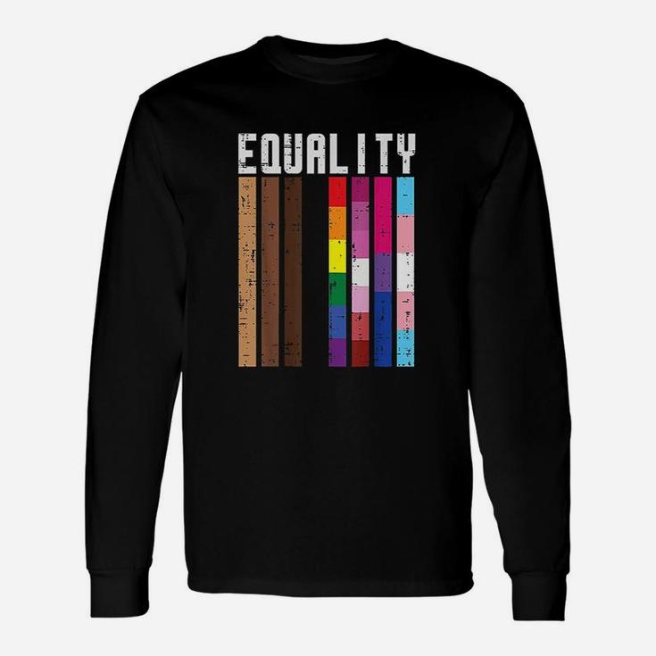 Equality Black Lgbt Pride Rainbow Lesbian Gay Bi Trans Gift Unisex Long Sleeve