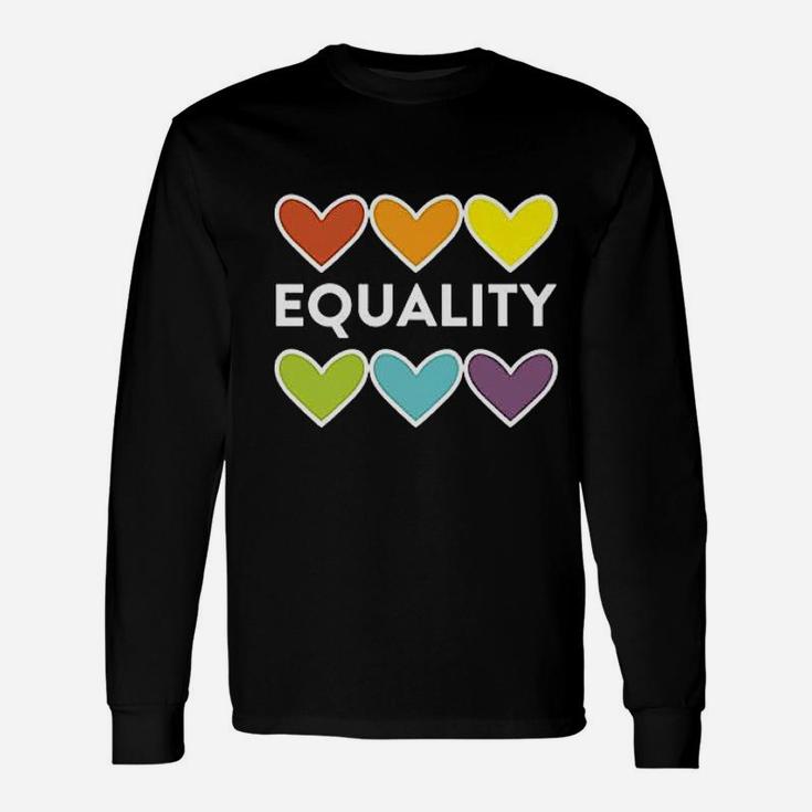 Equality Colorful Heart Unisex Long Sleeve