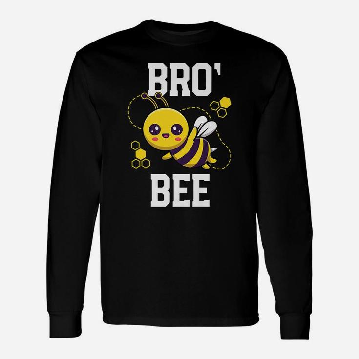 Family Bee Shirts Brother Bro Birthday First Bee Day Outfit Unisex Long Sleeve