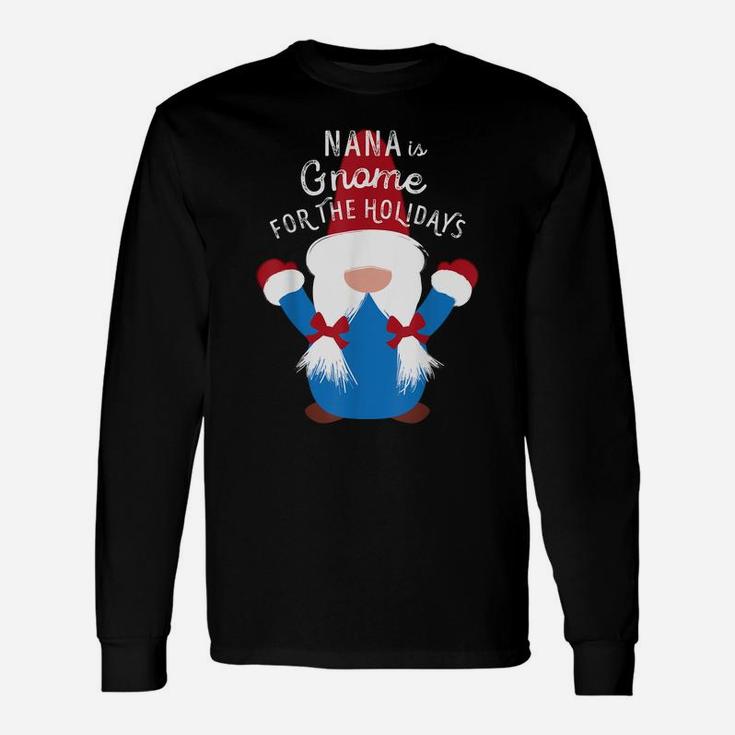 Family Matching Christmas T Shirt Nana Gnome Cute Funny Gift Unisex Long Sleeve