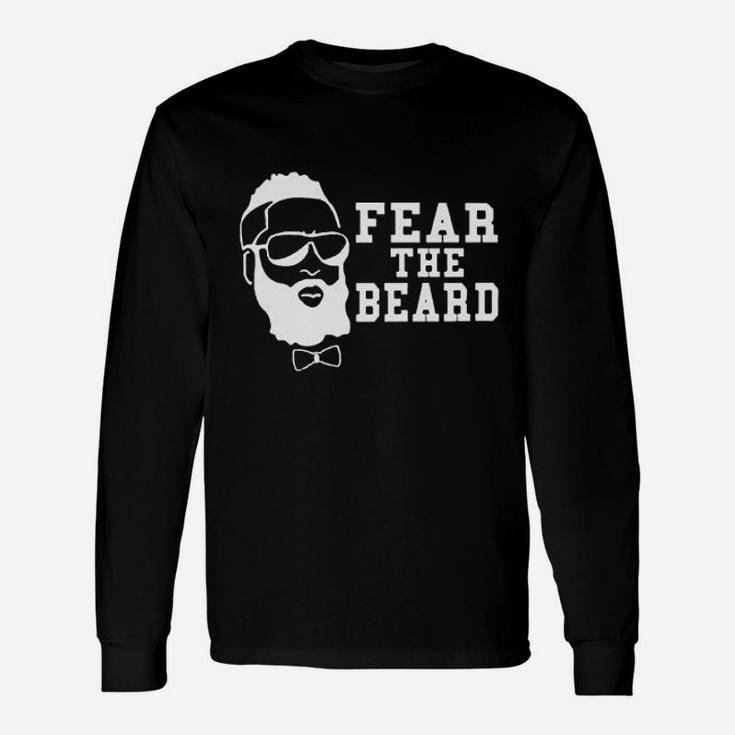 Fear The Beard Basketball Long Sleeve T-Shirt