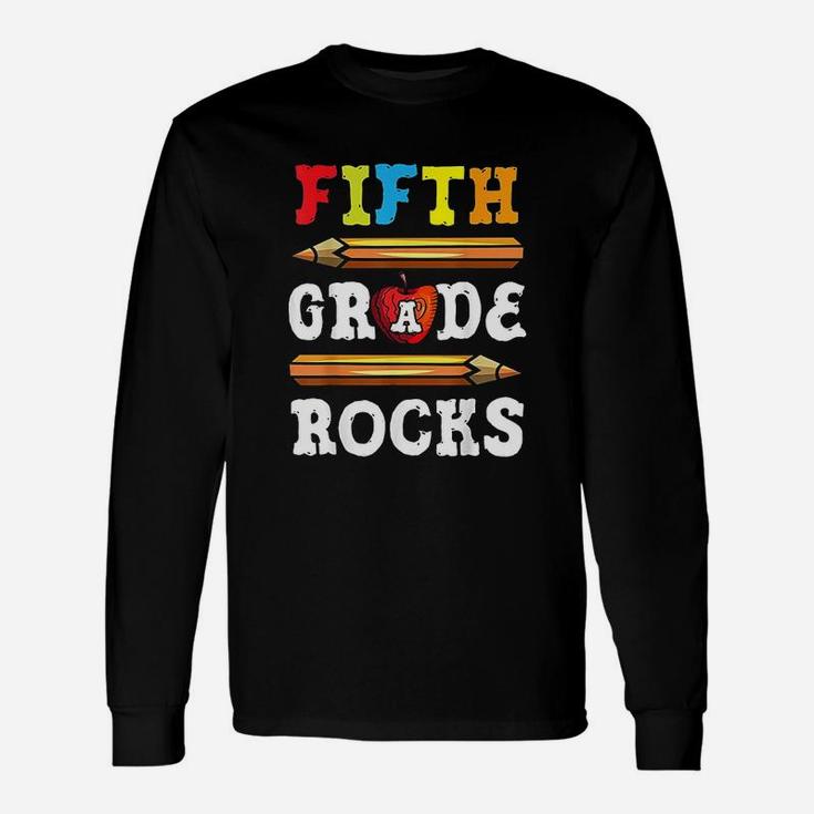 Fifth Grade Rocks Back To School Unisex Long Sleeve