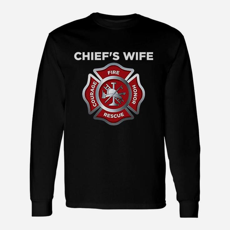 Firefighter Firemans Fire Chief Wife Unisex Long Sleeve