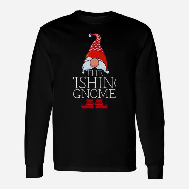 Fishing Gnome Family Matching Group Christmas Outfits Xmas Unisex Long Sleeve