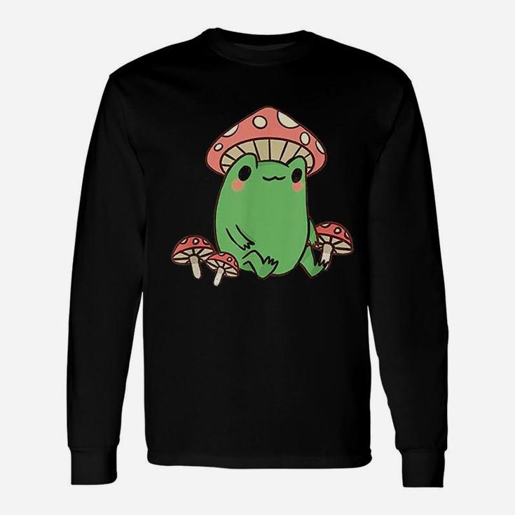 Frog With Mushroom Hat Unisex Long Sleeve
