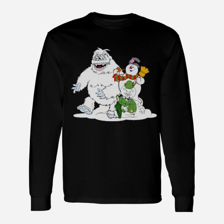 Frosty Bumble And Sam The Snowmen Long Sleeve T-Shirt