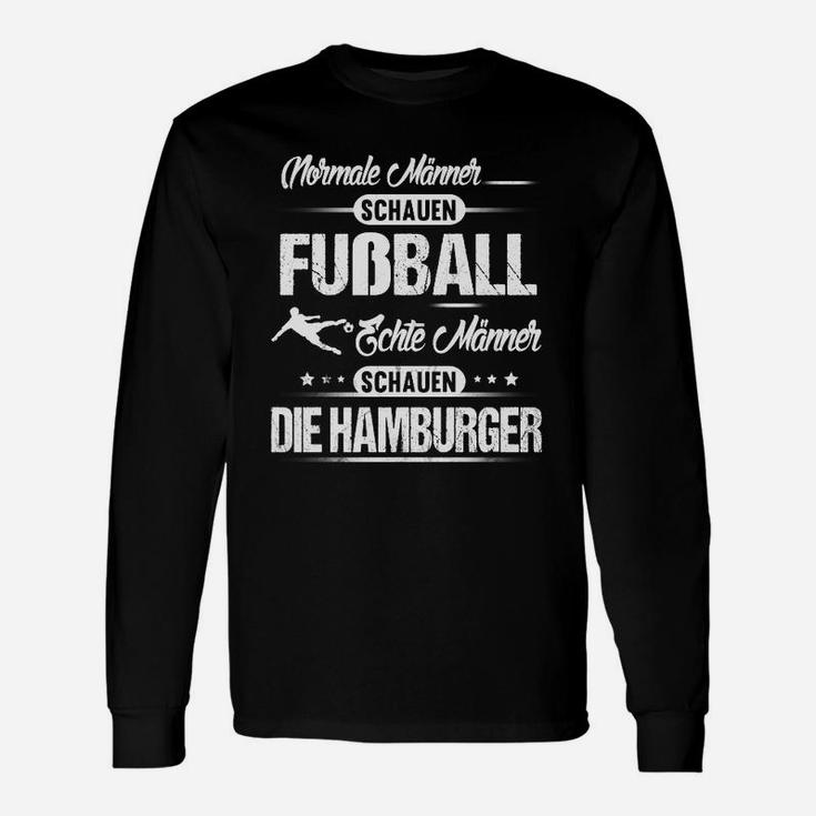 Fußball-Fan-Langarmshirts mit Spruch für echte Hamburger Fans