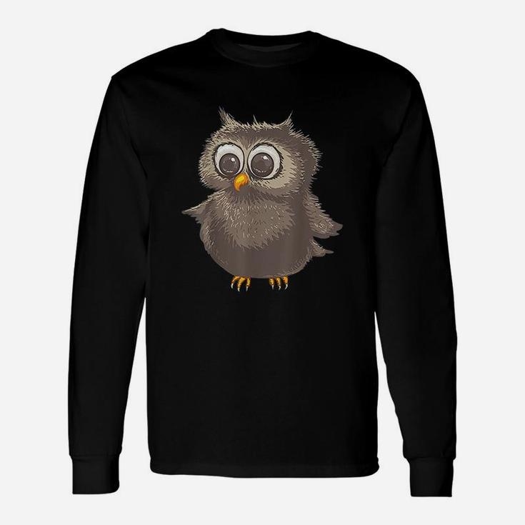 Funny Brown Owl Cool Happy Big Owl Lovers Unisex Long Sleeve