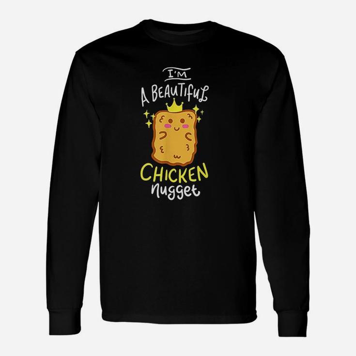 Funny Chicken Nugget Nug Life Fast Food Gift Unisex Long Sleeve