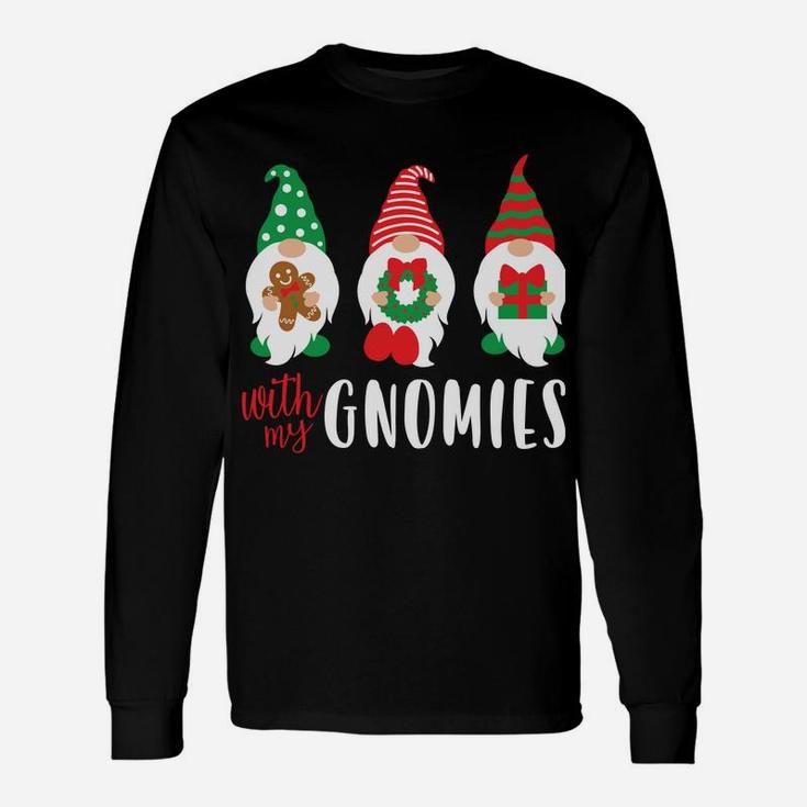 Funny Christmas Chillin With My Gnomies Cute Men Women Sweatshirt Unisex Long Sleeve