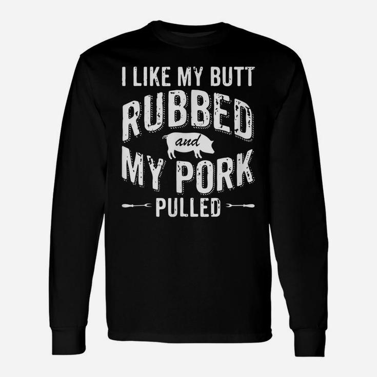 Funny Grilling Bbq I, Rubbed Unisex Long Sleeve