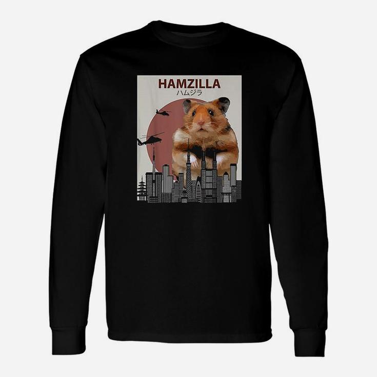 Funny Hamster Hamzilla- Cute Gift For Hamster Lovers Unisex Long Sleeve