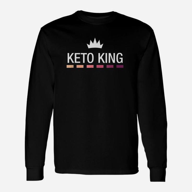 Funny Keto Keto King Ketosis Ketone Lifestyle Gift Unisex Long Sleeve
