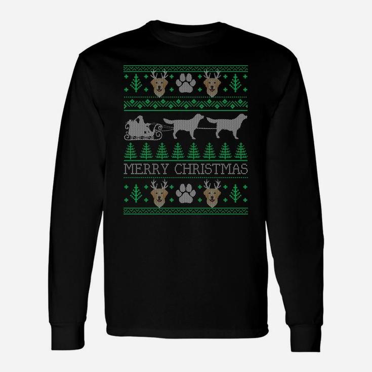 Funny Labrador Retriever Dog Lovers Ugly Christmas Xmas Sweatshirt Unisex Long Sleeve