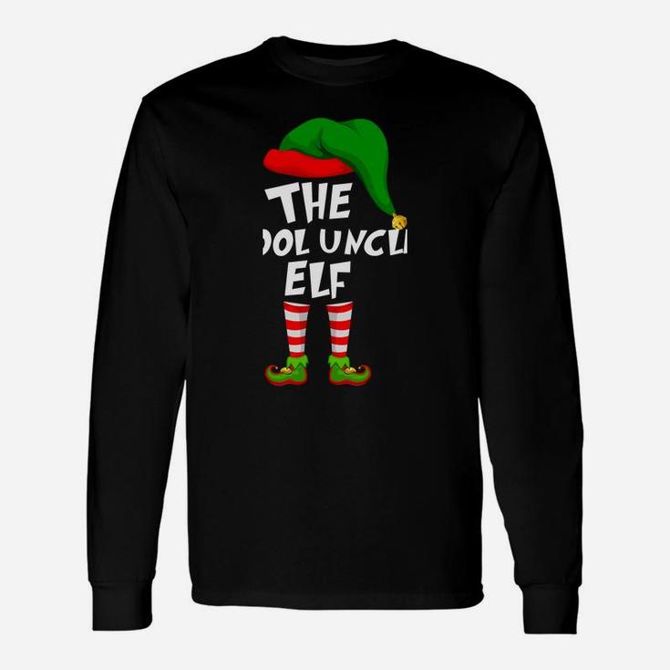 Funny Matching Family Christmas The Cool Uncle Elf Unisex Long Sleeve