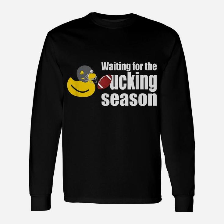 Funny Rubber Duck With Football Helmet Unisex Long Sleeve
