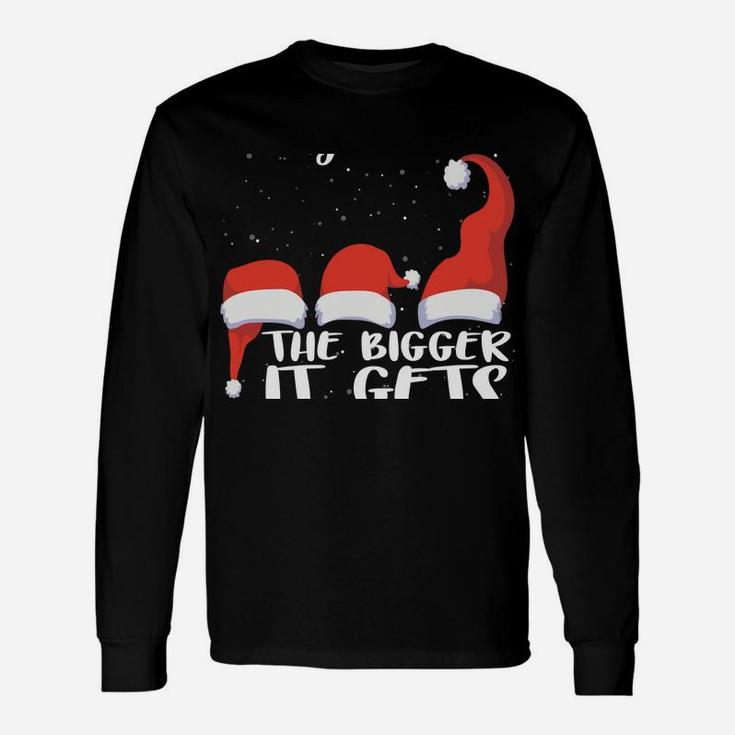 Funny Santa Hat The More I Play With It, The Bigger It Gets Sweatshirt Unisex Long Sleeve
