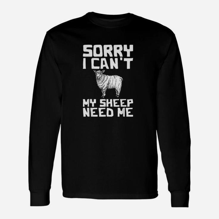 Funny Sheep Design For Farmers And Sheep Lovers Unisex Long Sleeve