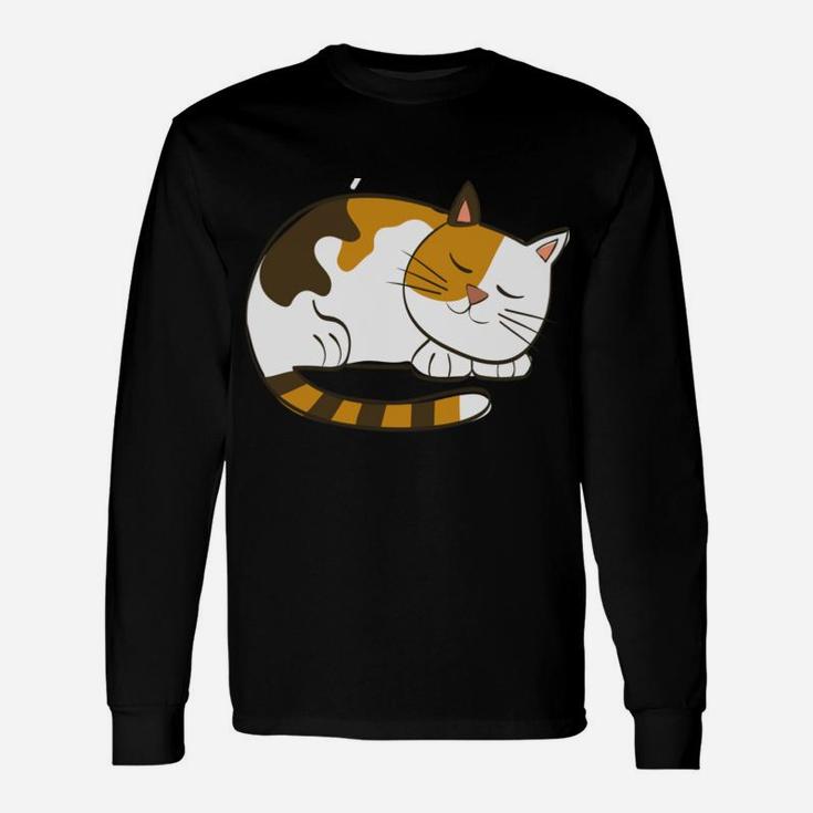 Funny Sorry I'm Late My Cat Sleeping On Me Pet Lovers Gift Unisex Long Sleeve