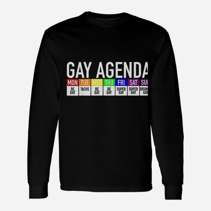 Gay Agenda Gay Pride Unisex Long Sleeve