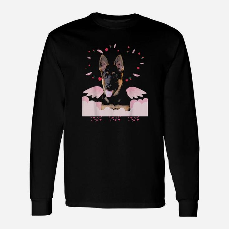 German Shepherd Dog Heart Valentine's Day Love Long Sleeve T-Shirt