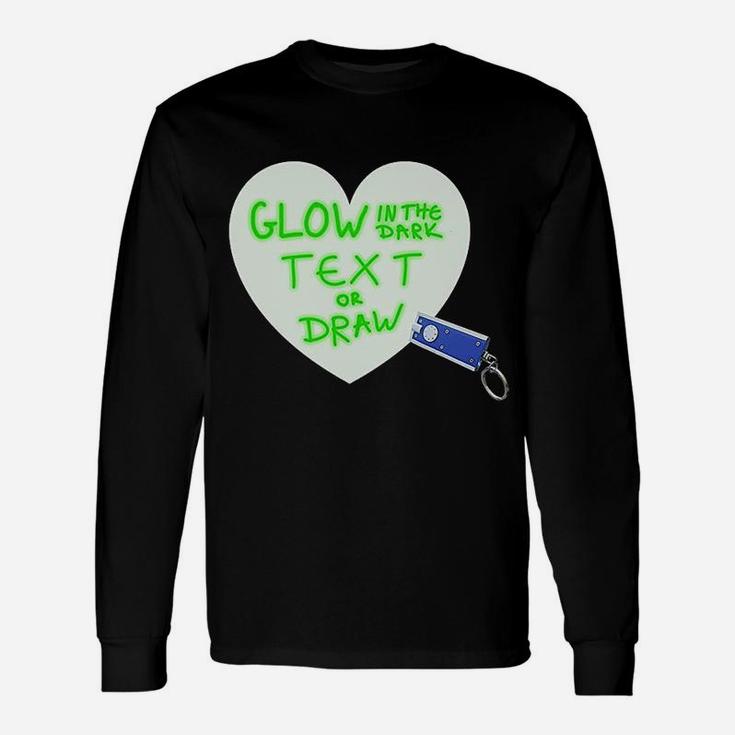 Glow In The Dark Text Or Draw Unisex Long Sleeve