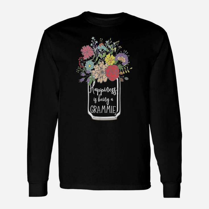 Happiness Is Being A Grammie Flower Unisex Long Sleeve