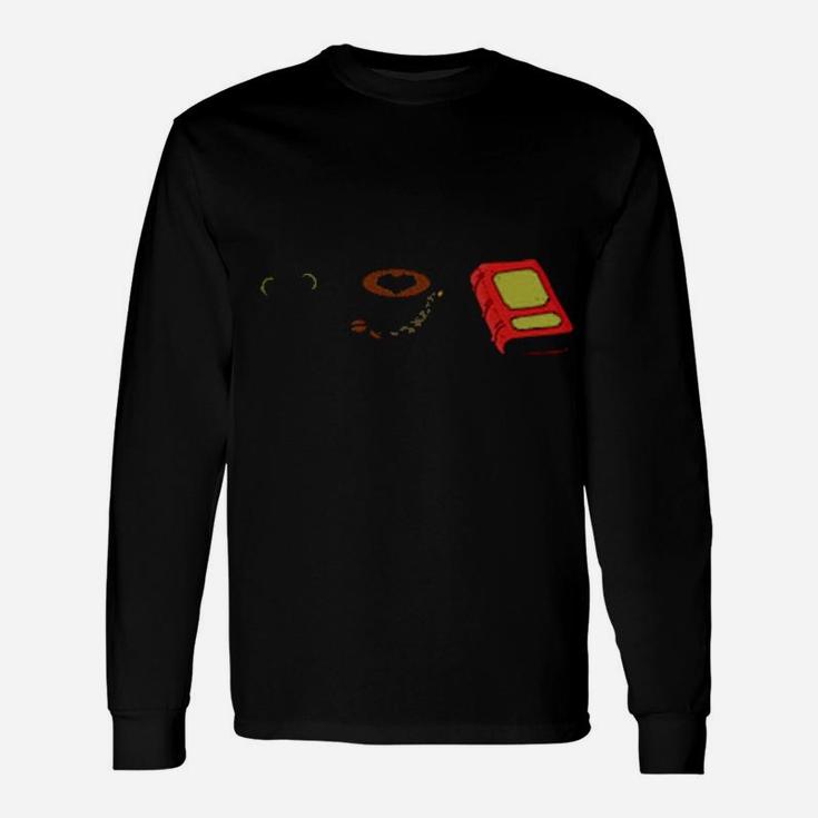 Happiness-Is-Cat-Hair-A-Warm-Cup-The-Scent-Of-Old-Books Sweater Long Sleeve T-Shirt