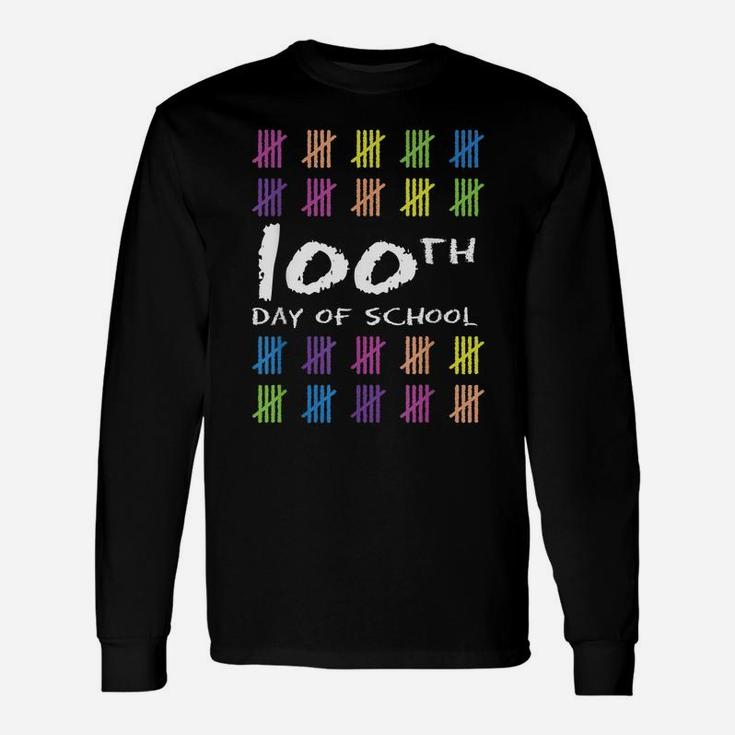 Happy 100Th Day Of School One Hundred Days Of School Design Unisex Long Sleeve