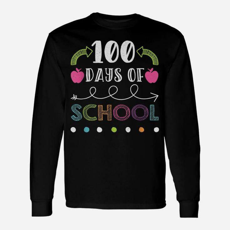 Happy 100Th Day Of School Shirt For Teacher Or Child Unisex Long Sleeve