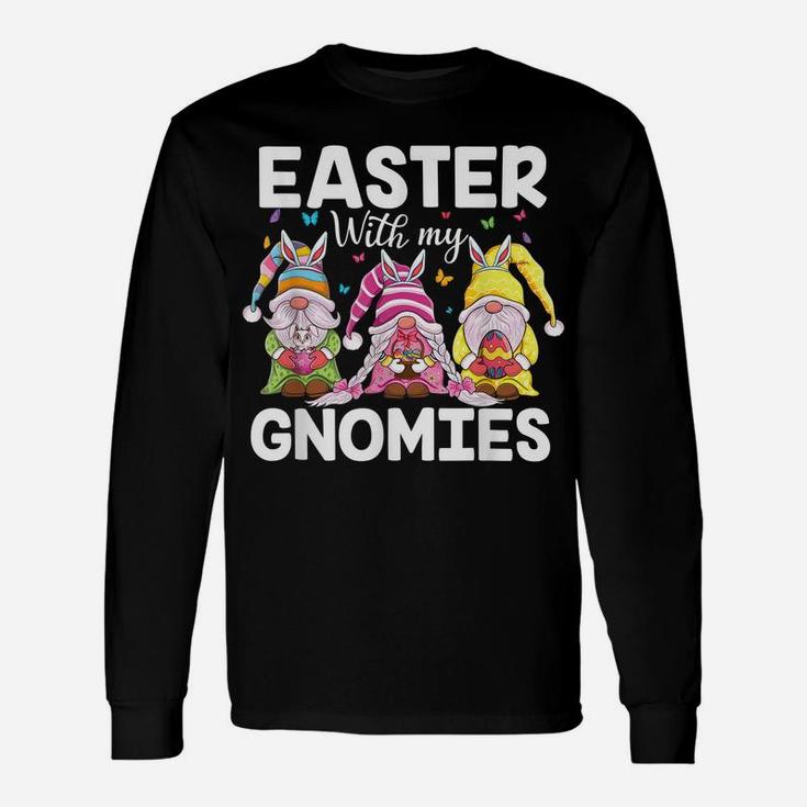 Happy Easter Gnomes With Bunny Ears Egg Hunting Easter Gnome Unisex Long Sleeve