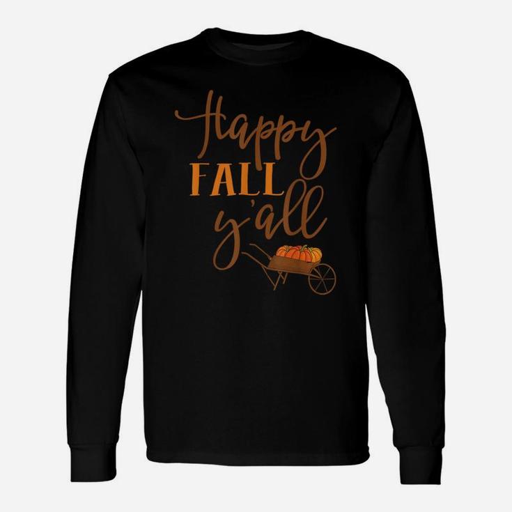 Happy Fall Yall Vintage Pumpkin Truck Unisex Long Sleeve