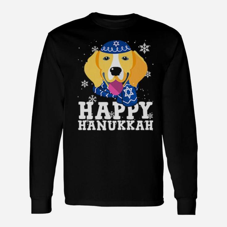 Happy Hanukkah Beagle Dog Ugly Xmas Long Sleeve T-Shirt