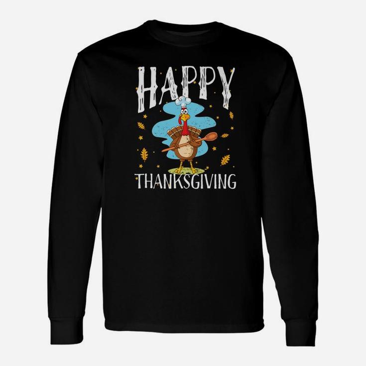 Happy Thanksgiving Turkey Day Boys Girls Long Sleeve T-Shirt