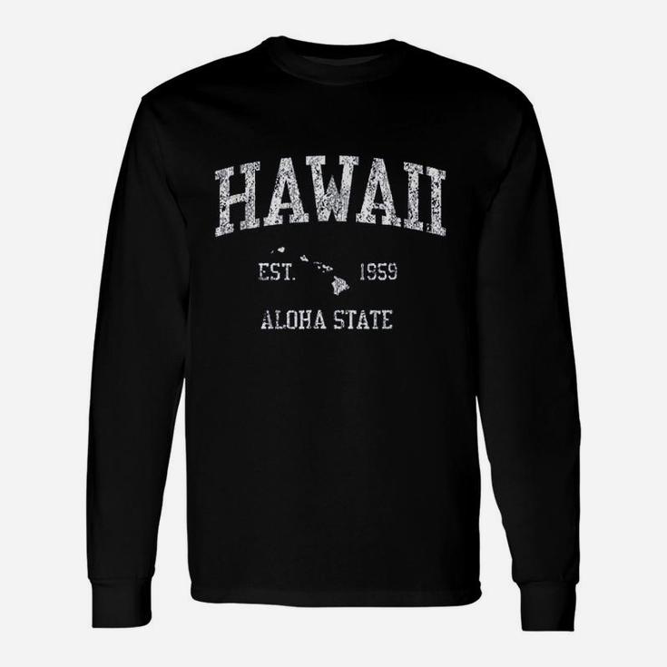 Hawaii Vintage Sports Design Hawaiian Islands Hi Unisex Long Sleeve