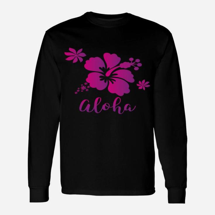 Hawaiian Islands Hibiscus Flower Aloha Lei Day T Shirt Unisex Long Sleeve