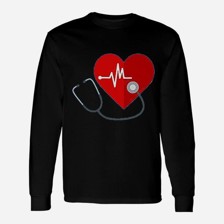 Heartbeat Nurses Unisex Long Sleeve