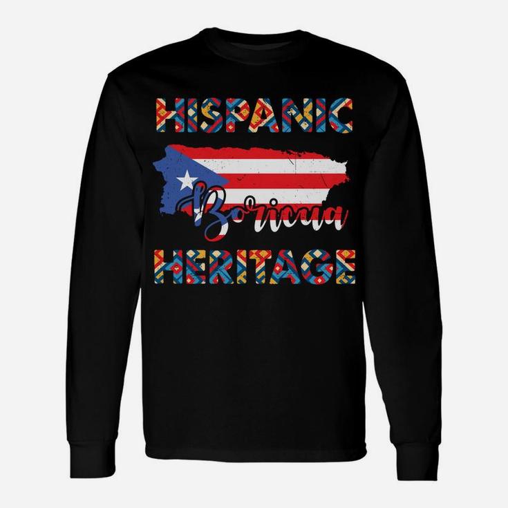 Hispanic Heritage Month Shirts Pride Puerto Rico Sweatshirt Unisex Long Sleeve