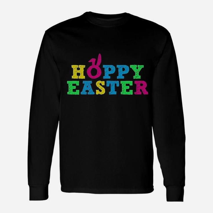 Hoppy Easter Happy Easter Cute Colorful Unisex Long Sleeve