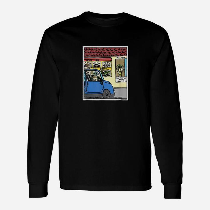 Hungry Snake Drive Thru Funny Reptile Lover Gift Unisex Long Sleeve