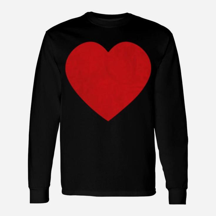 I Love Hot Dads Vintage Funny Red Heart Love Dad Unisex Long Sleeve