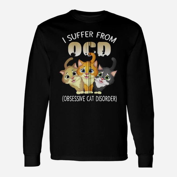 I Suffer From Ocd Obsessive Cat Disorder Pet Lovers Gift Zip Hoodie Unisex Long Sleeve