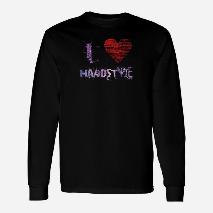 Ich Liebe Hardstyle Techno Hardtech Raver Shirt Langarmshirts