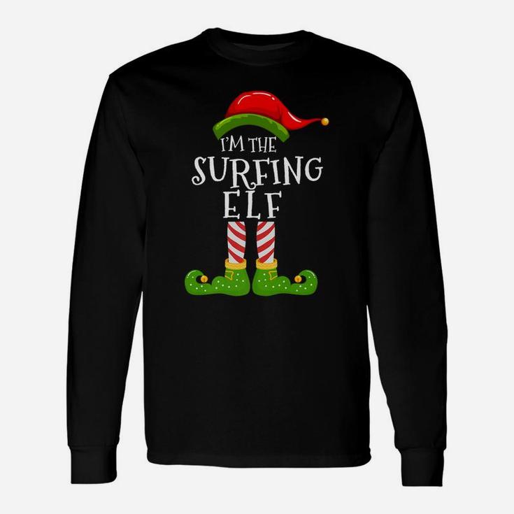 I'm The Surfing Elf Group Matching Family Christmas Pyjamas Unisex Long Sleeve