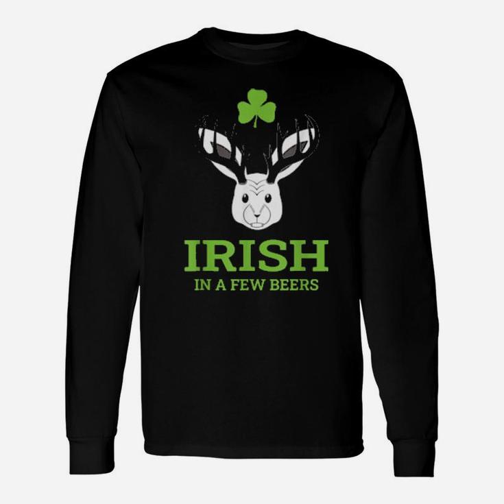 Irish In A Few Beers Bavarian Wolpertinger Beer Pub Outfit Long Sleeve T-Shirt