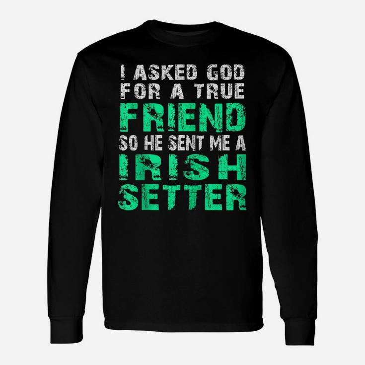 Irish Setter Dog | Irish Setter True Friend Zip Hoodie Unisex Long Sleeve