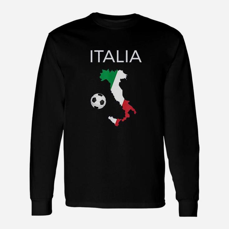 Italy Soccer Italian Italia Forza Azzurri Unisex Long Sleeve