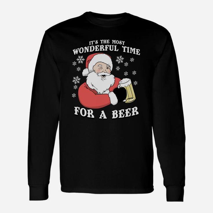 It's The Most Wonderful Time For A Beer | Xmas Sweatshirt Unisex Long Sleeve